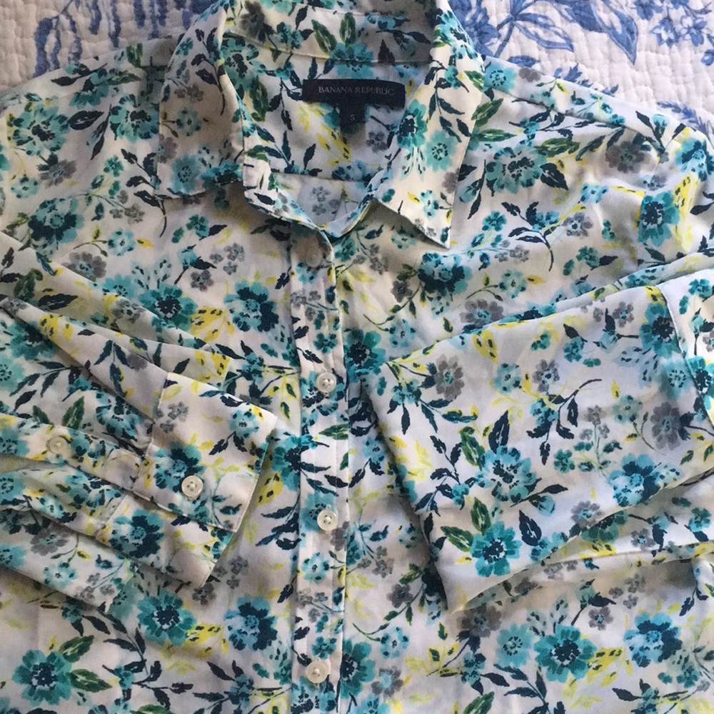 Floral button down